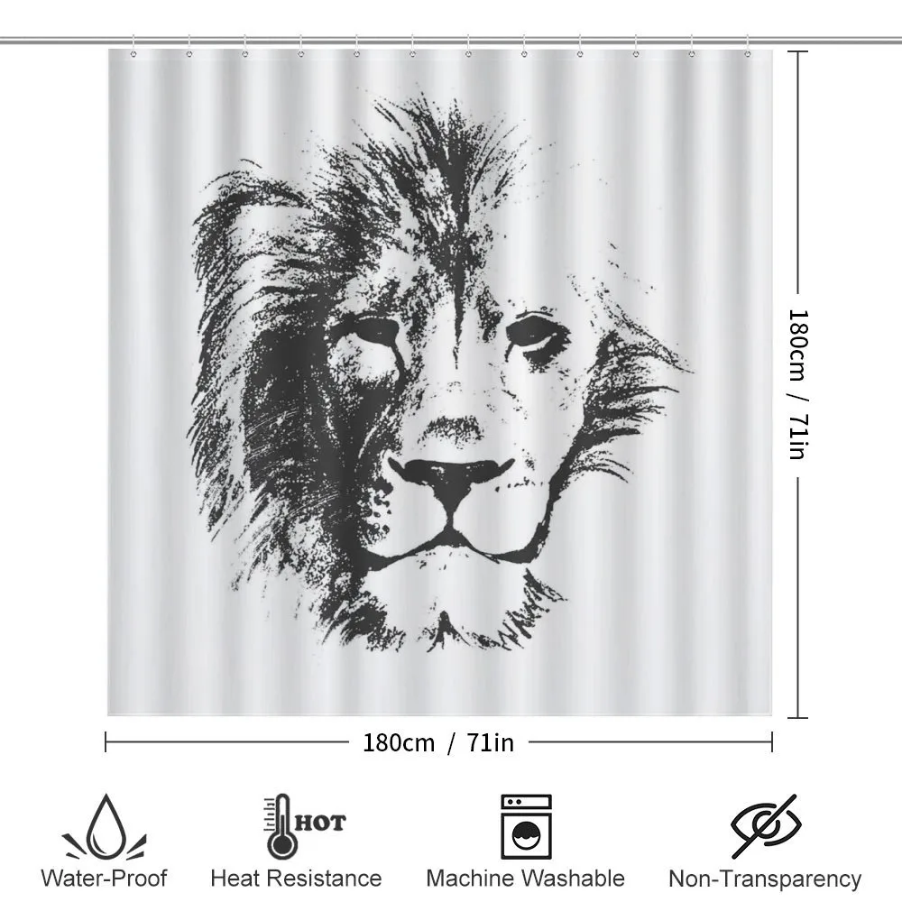 Sketchy Jungle Lion — Detail 2
