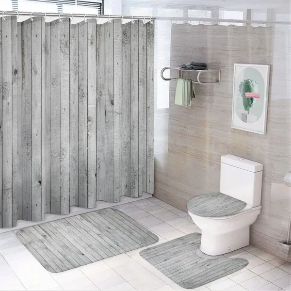Vertical Board on a shower curtain
