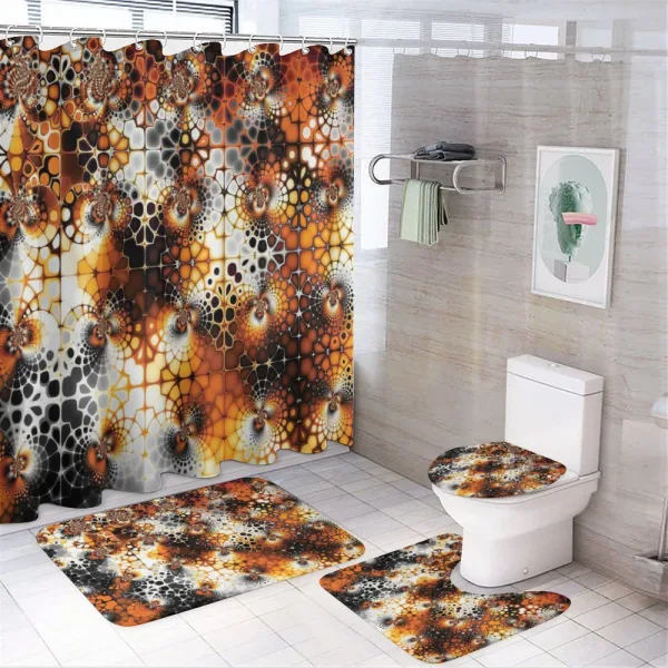 Vintage Mosaic on a shower curtain