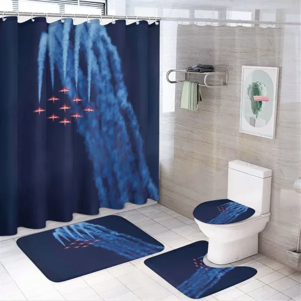 Canadian Snowbirds on a shower curtain