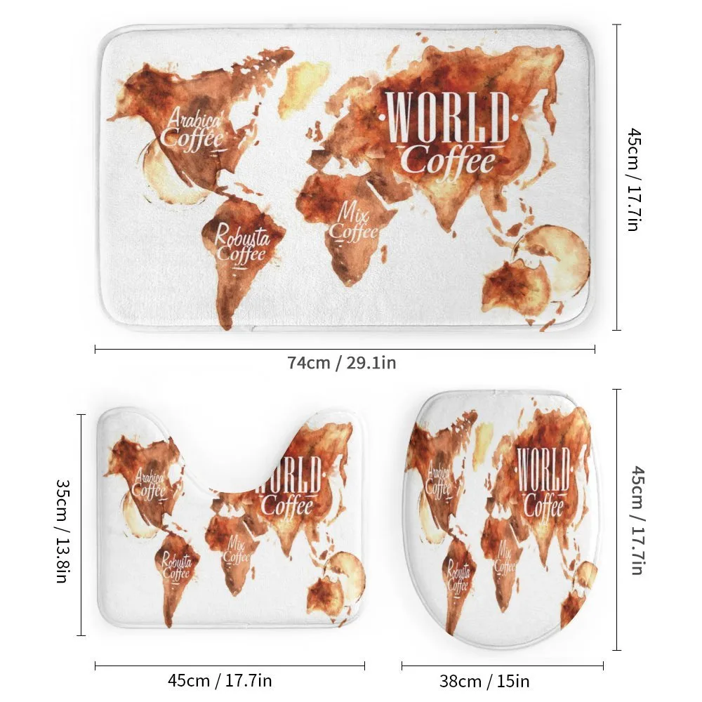 Continents World Map — Detail 1
