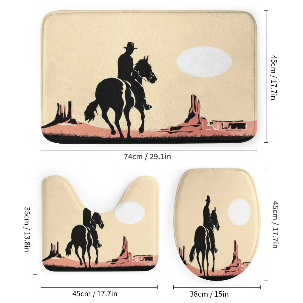 Cowboy Horse Sunset — Detail 1