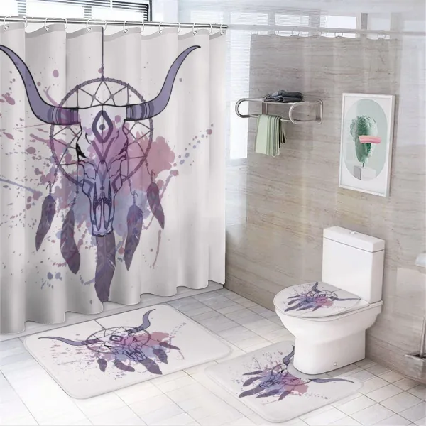 Dreamcatcher in Watercolor on a shower curtain