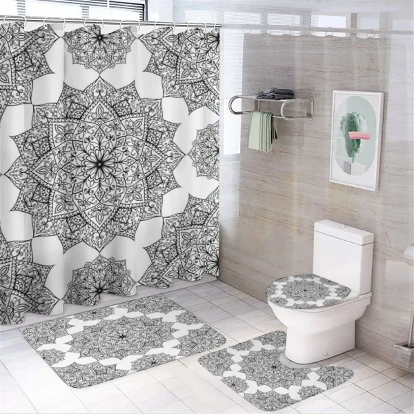 Eastern Mosaic Patterns on a shower curtain