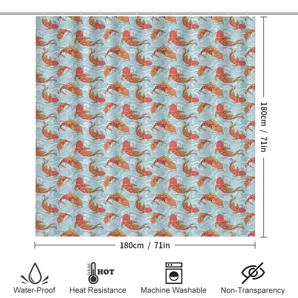 Japanese Carps in the Sea — Detail 2