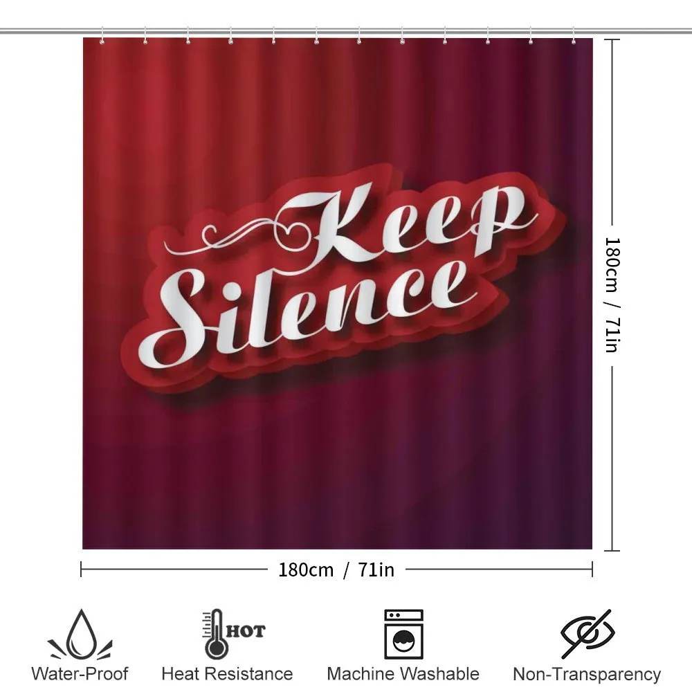Keep Silence Modern Text — Detail 2