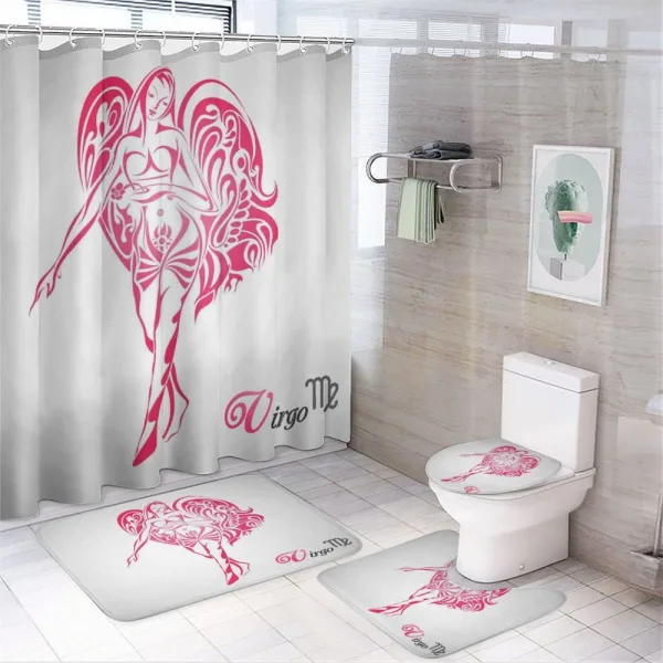 Mystical Angel on a shower curtain