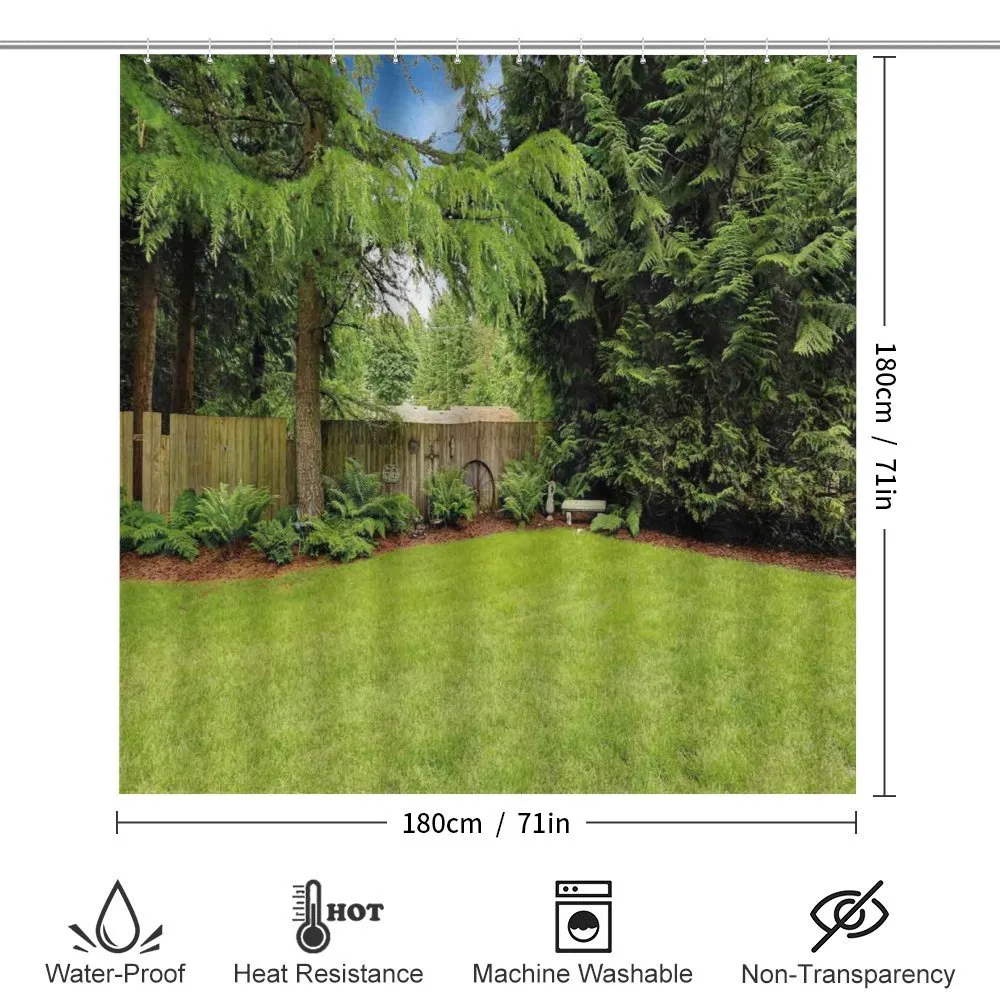 Pine Trees Backyard — Detail 2
