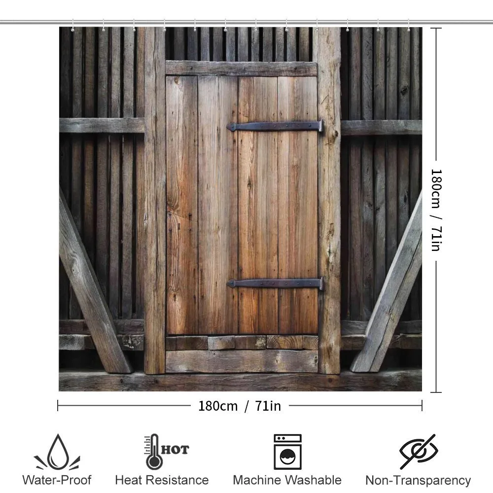Rustic Rural Wood Door — Detail 2