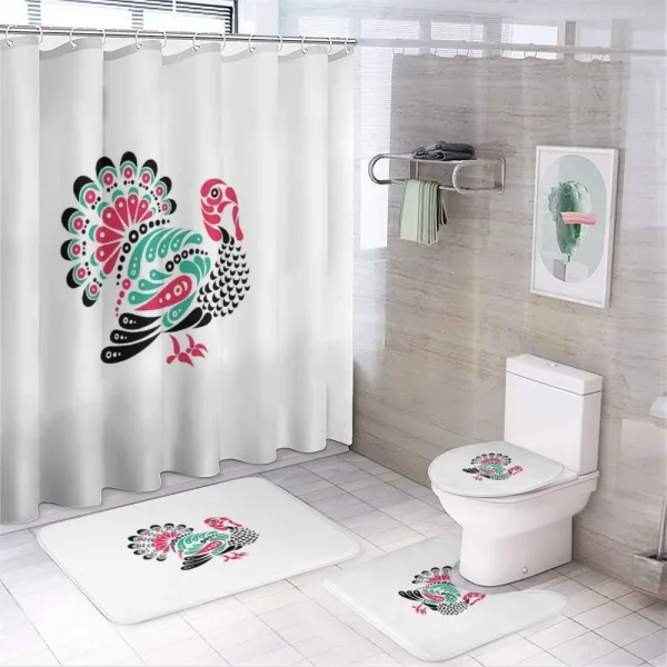 Thanksgiving Animal on a shower curtain