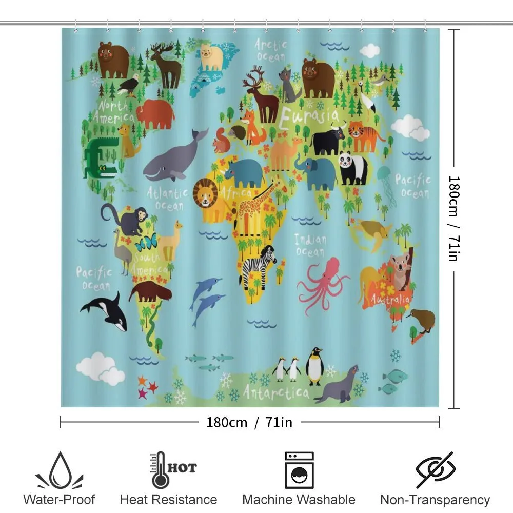 Animal Map of the World — Detail 2