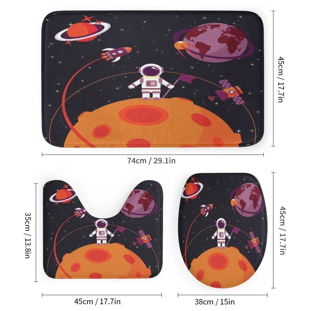 Astronaut Moon Rockets — Detail 1