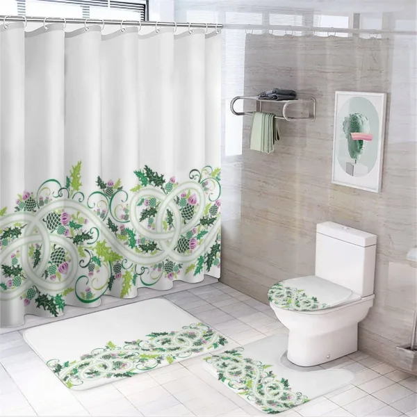 Border Style Ornament on a shower curtain