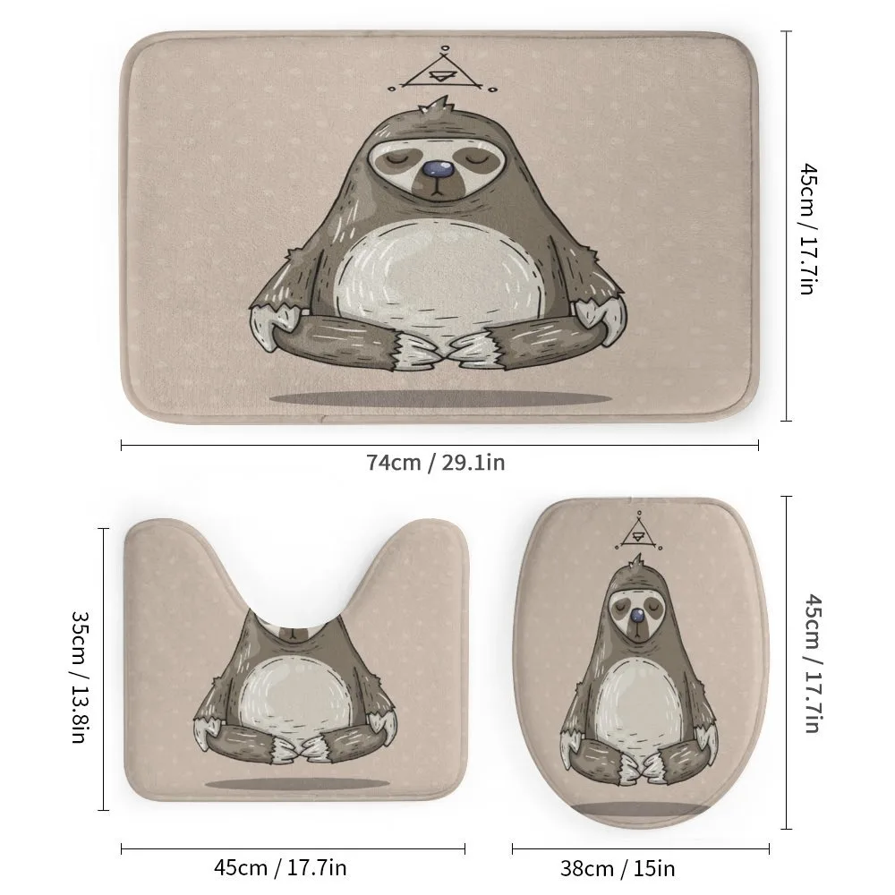Cartoon Sloth Meditates — Detail 1