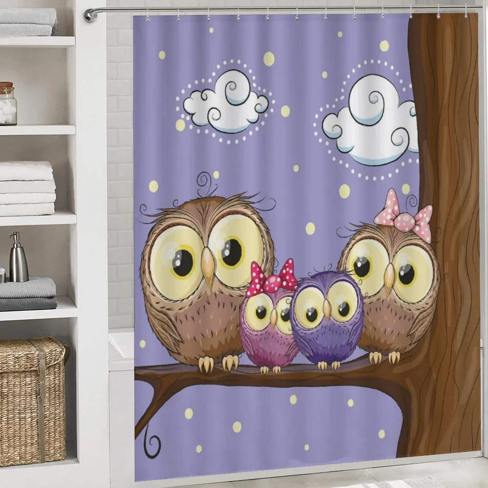 Cartoon Style Owl Family — Detail 4