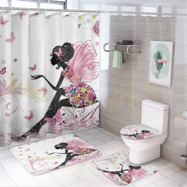 Fantasy Garden on a shower curtain