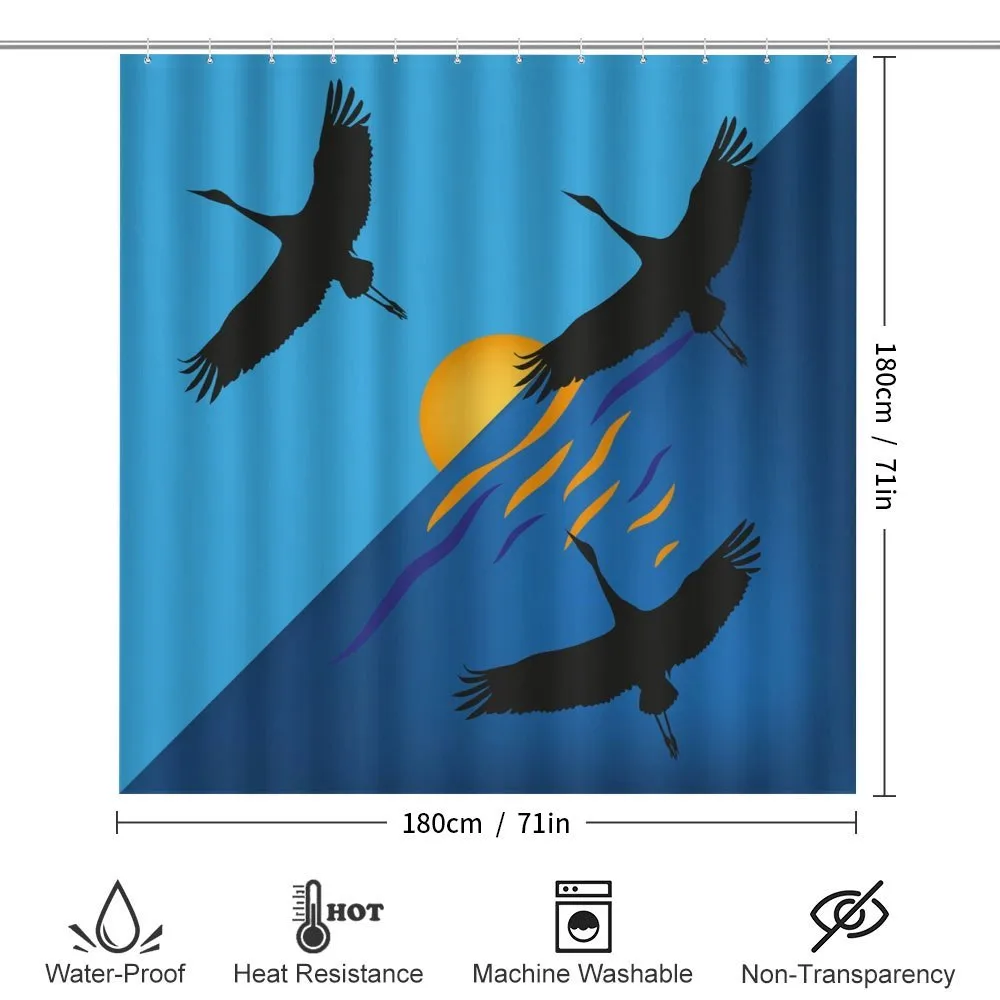 Flying Bird at Horizon Sunset — Detail 2
