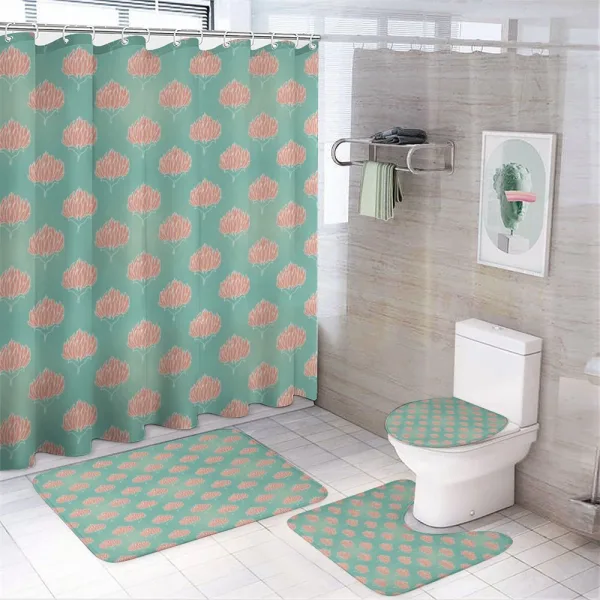 Romantic Corsage of Flowers on a shower curtain