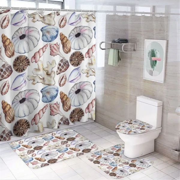 Seashell Coral Reef on a shower curtain