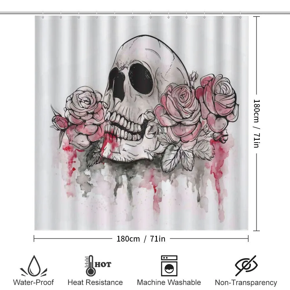 Skull Head Roses — Detail 2