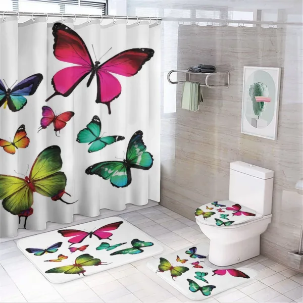 Summer Tropic Jungle on a shower curtain