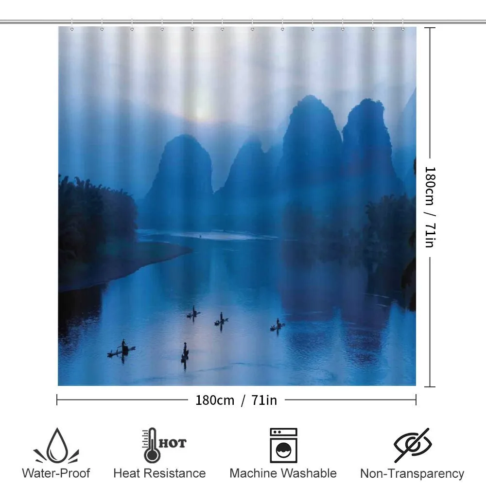 Sunrise Bamboo Raft China — Detail 2