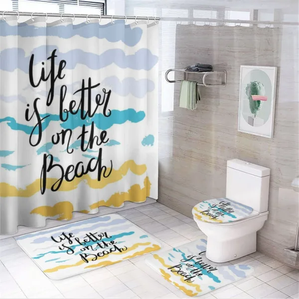 Watercolor Brushstroke on a shower curtain