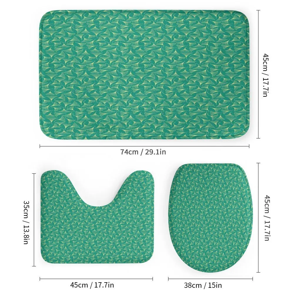 Biloba Leaves on Teal Shade — Detail 1