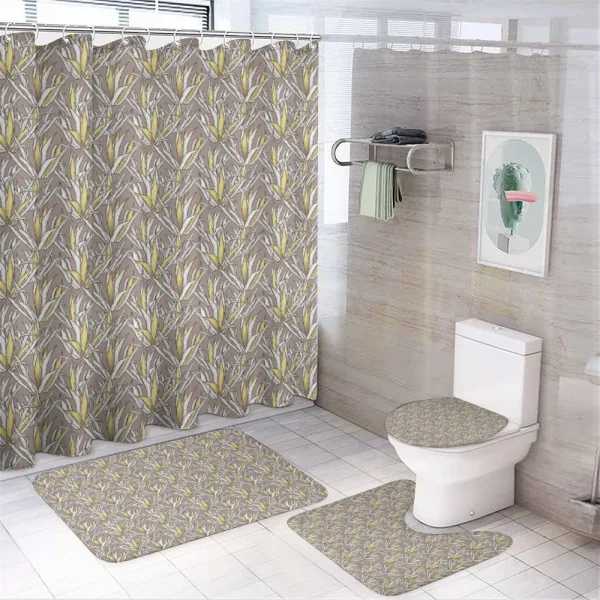 Branches or Leaves Pattern on a shower curtain