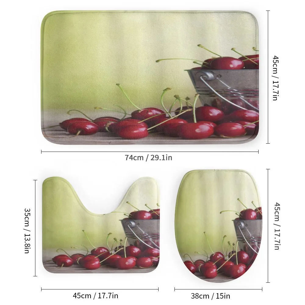 Cherries Bucket on Ombre — Detail 1