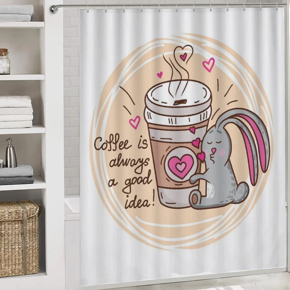 Coffee Lover Rabbit Words — Detail 4