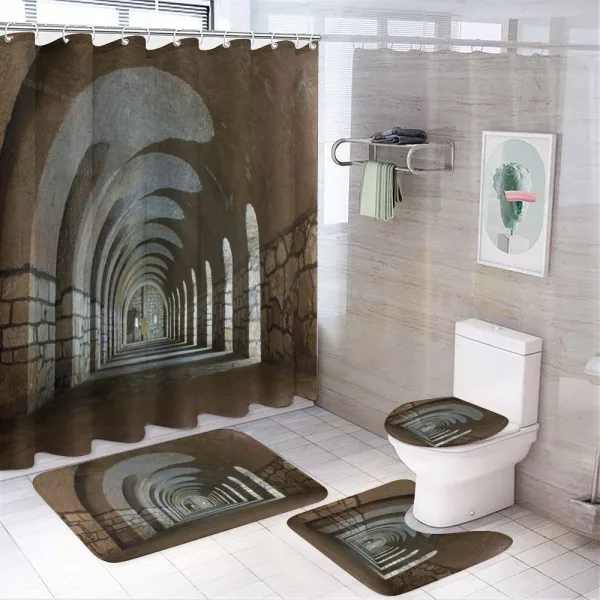 Corridor in Fortress on a shower curtain