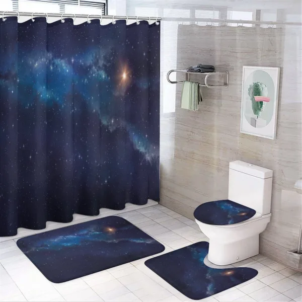 Deep Space Universe Image on a shower curtain