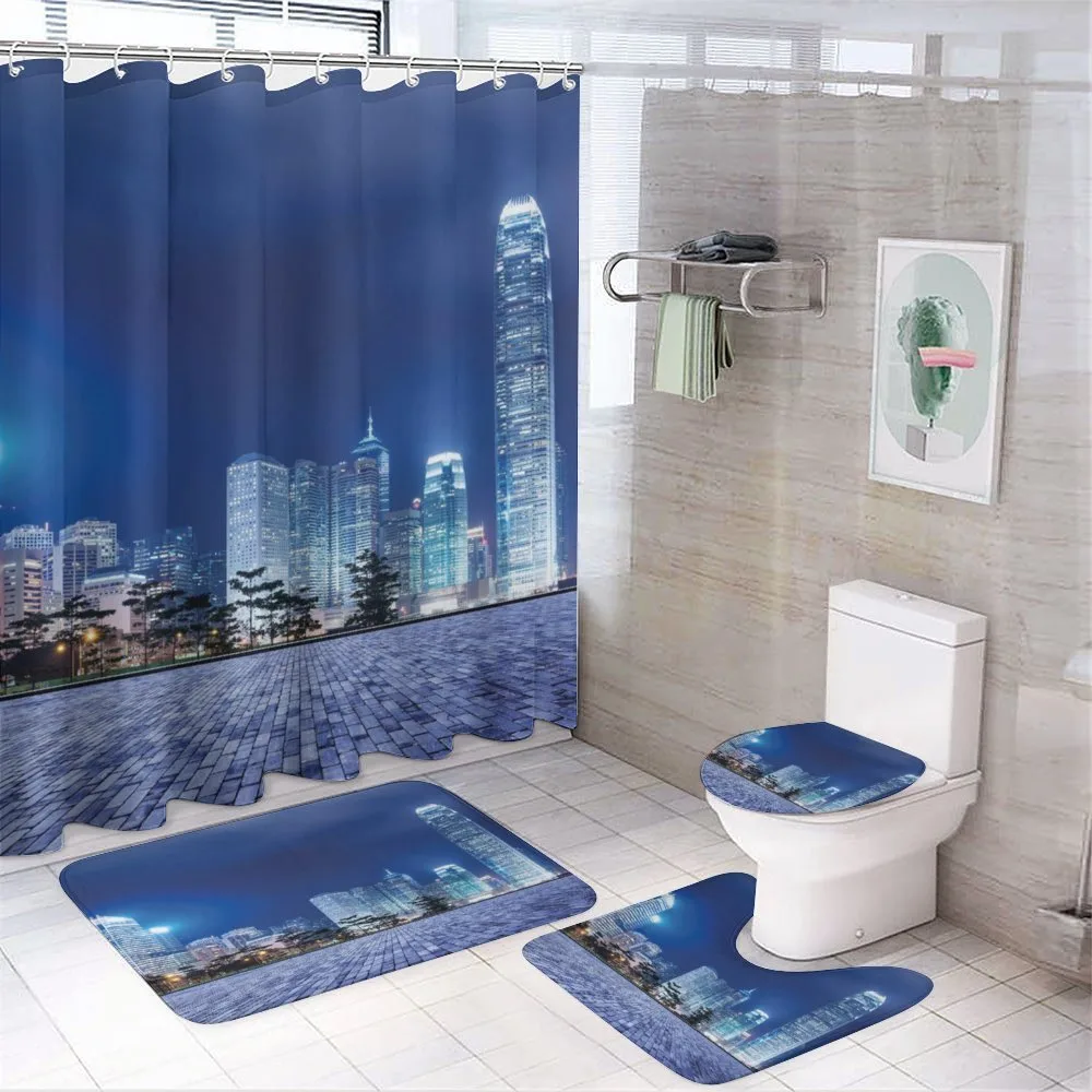 Hong Kong Skyline Night — Your design