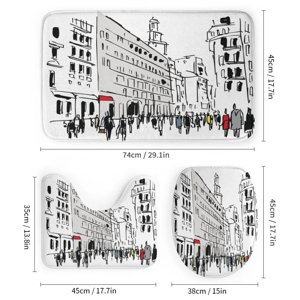 Ink Cityscape Street View — Detail 1