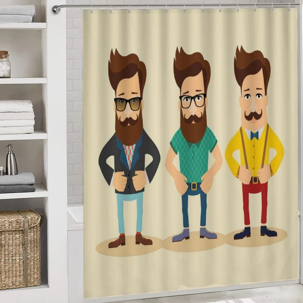 Men Hipster Fashion Sketch — Detail 4