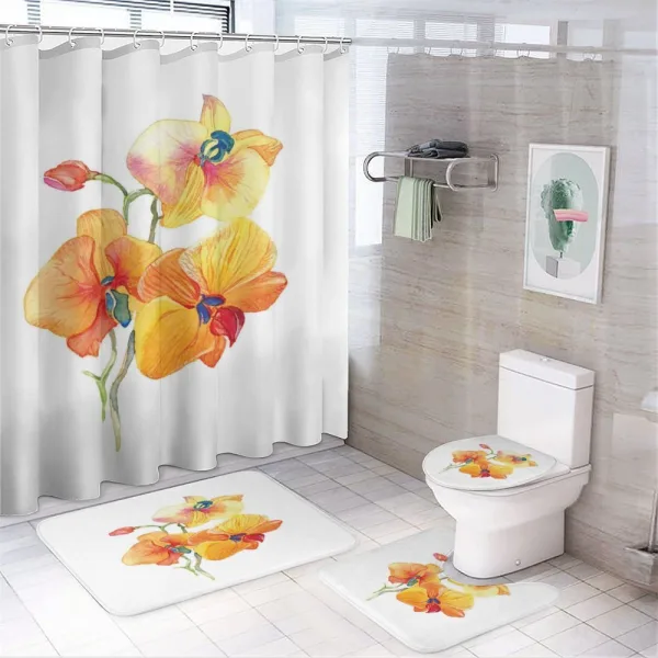 Orchid Petal Wild Exotic on a shower curtain