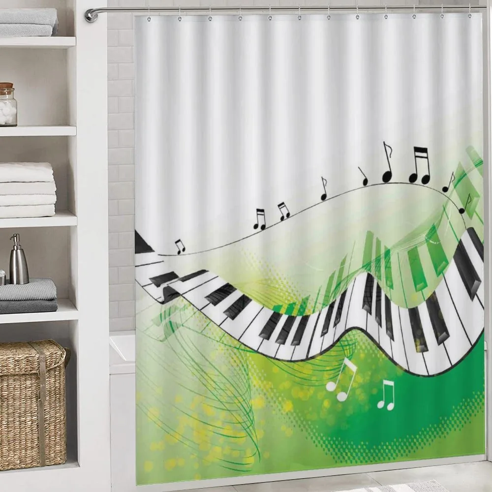 Piano Keys Green Curvy — Detail 4