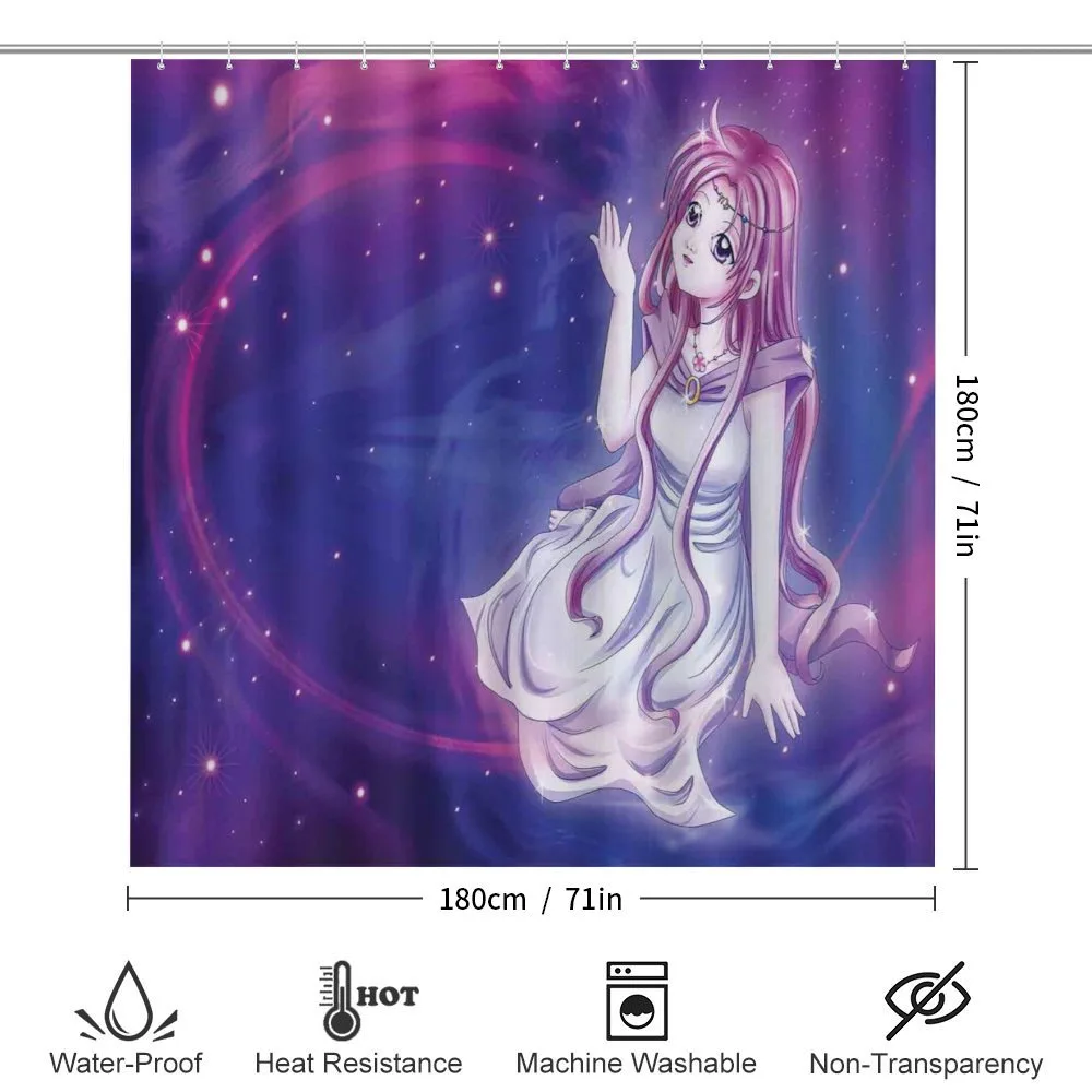 Purple Anime Fairy Sitting — Detail 2