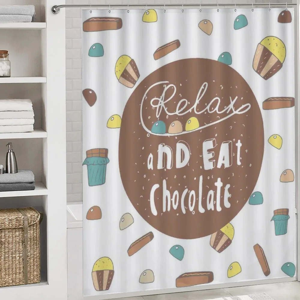 Relax and Eat Chocolate Text — Detail 4