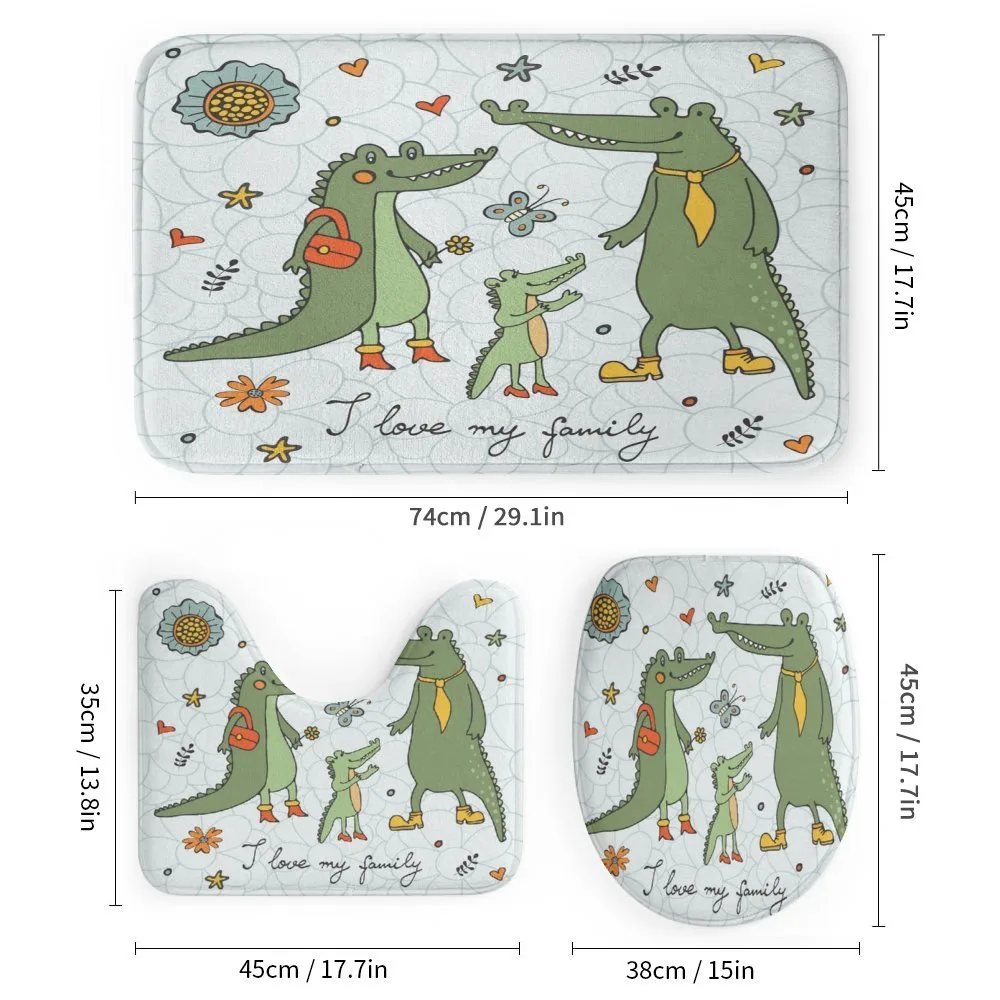 Alligator Family Cartoon — Detail 1