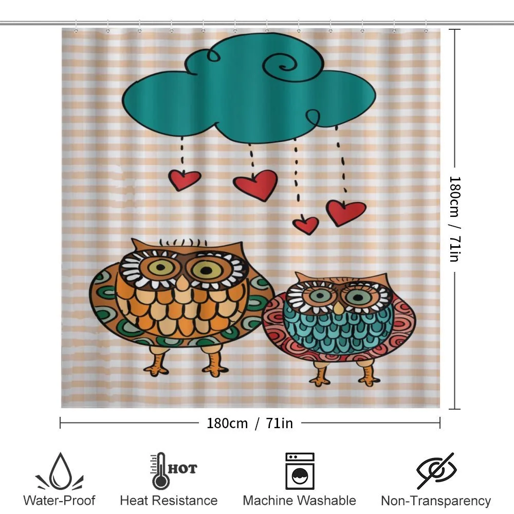 Bird Couple in Love Rain Cloud — Detail 2