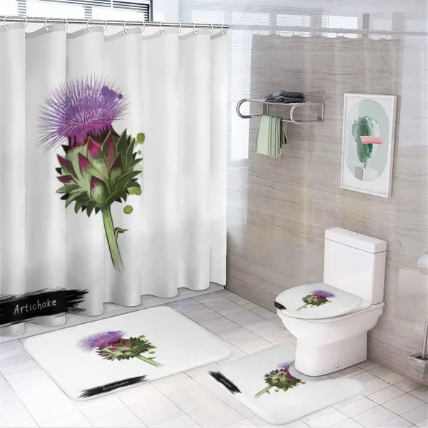 Blooming Botanic Food on a shower curtain