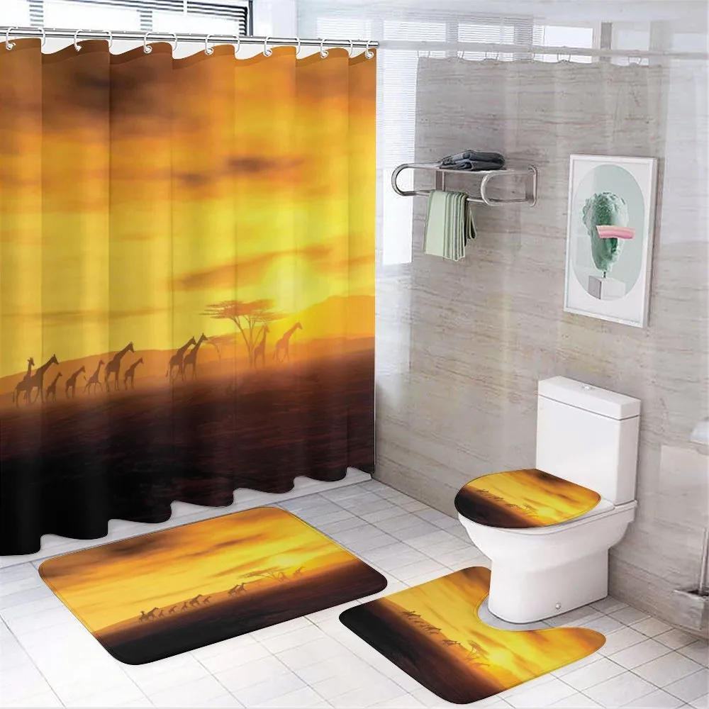 Dramatic Sunset Giraffes — Your design