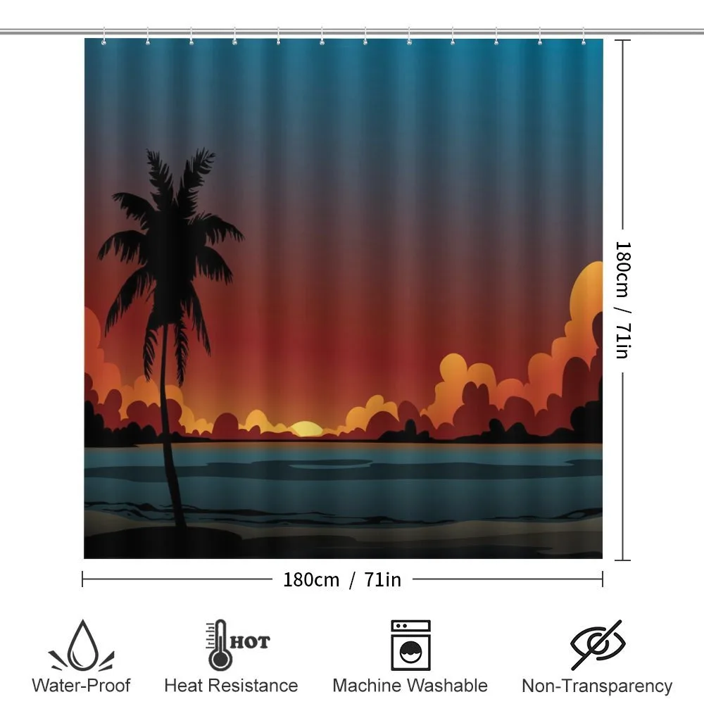 Dramatic Sunset Scene Pattern — Detail 2