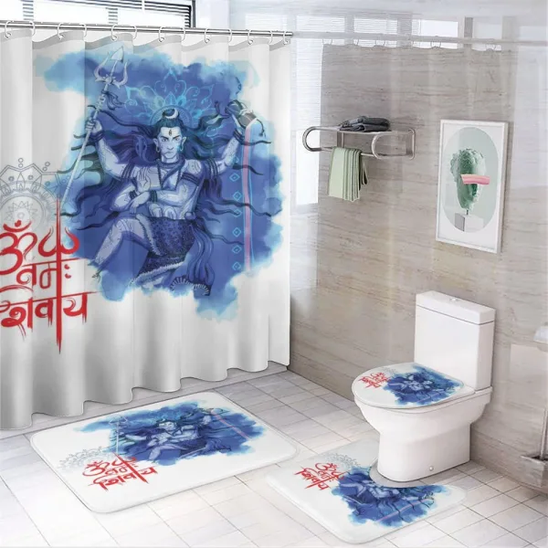 Message Eastern Divine on a shower curtain