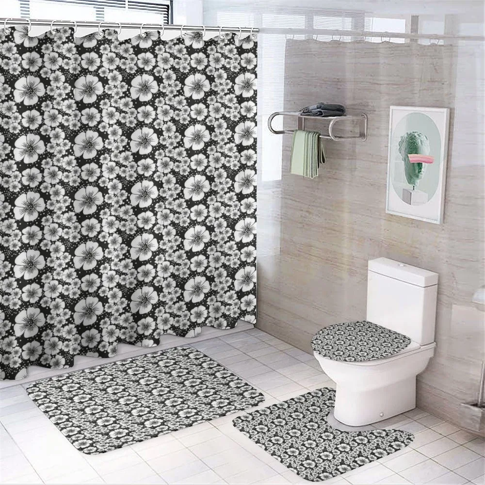 Monochrome Apple Blossoms — Your design