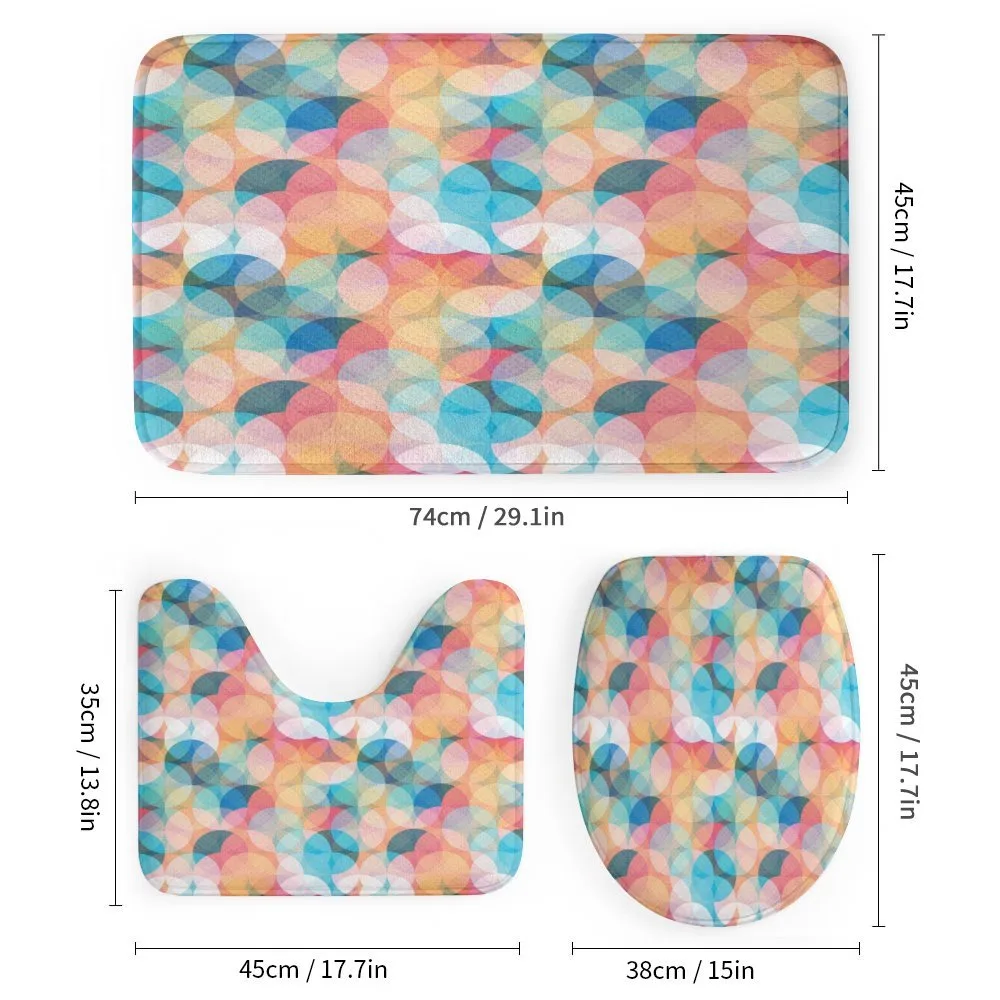 Pastel Mosaic Circles — Detail 1