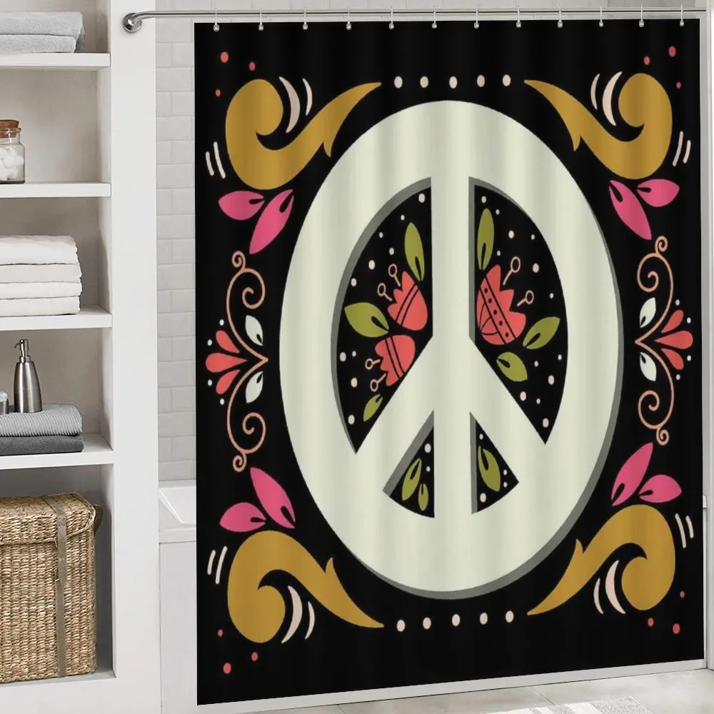 Peace Sign with Flowers — Detail 4