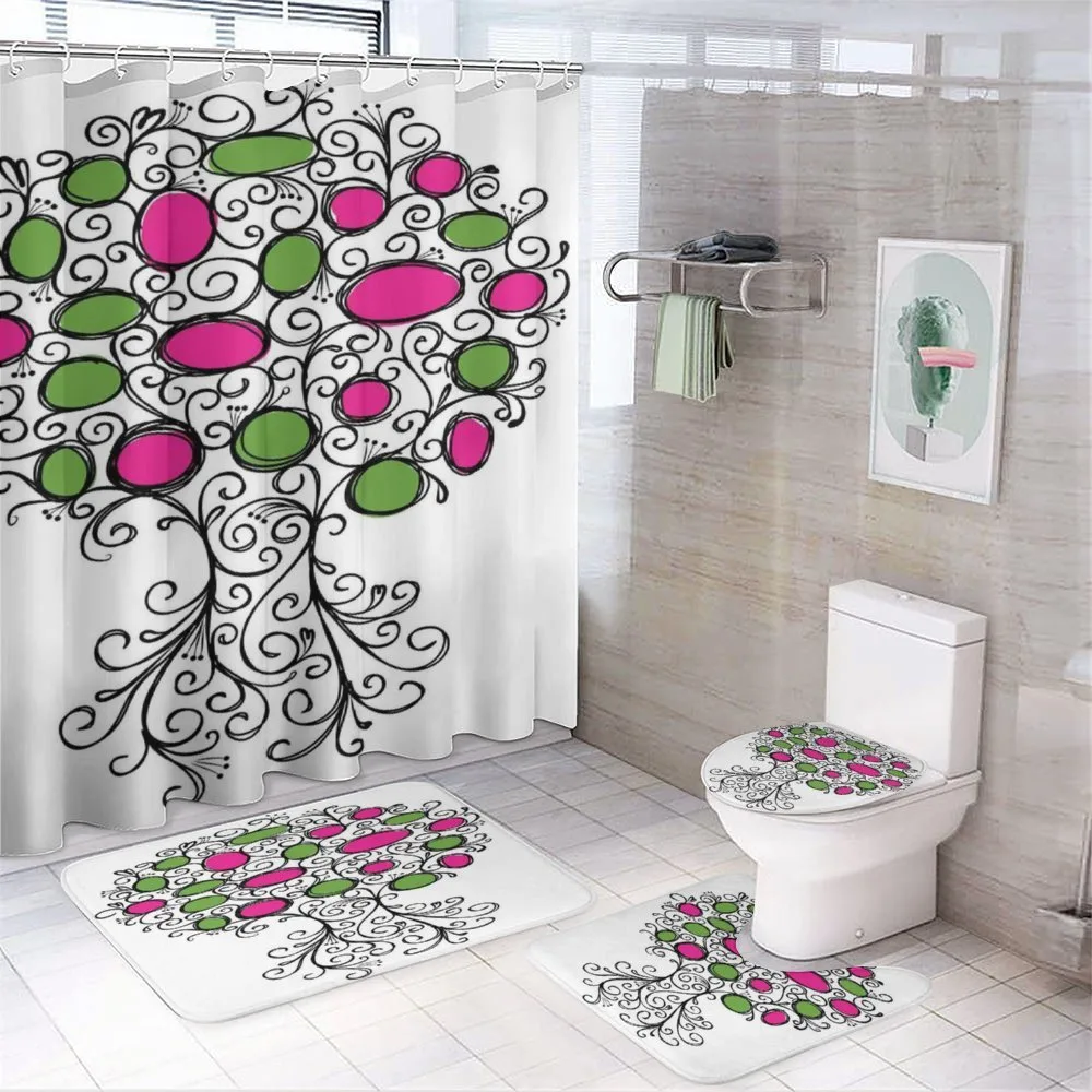 Pink Green Spring Tree — Your design